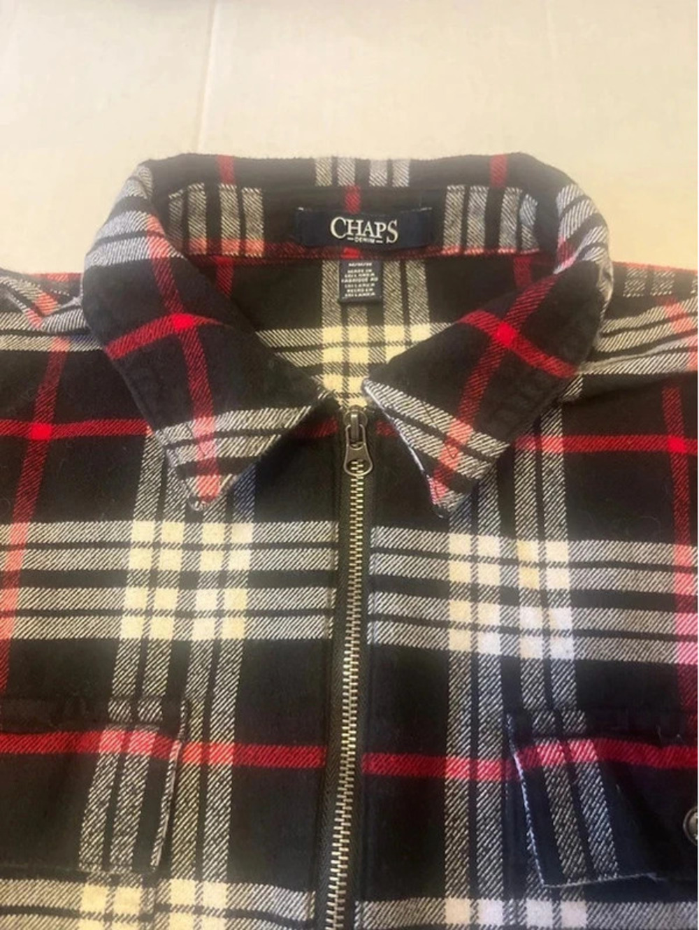 Two piece flannel set champs removable hood 2 long sleeve shirts - Picture 3 of 11
